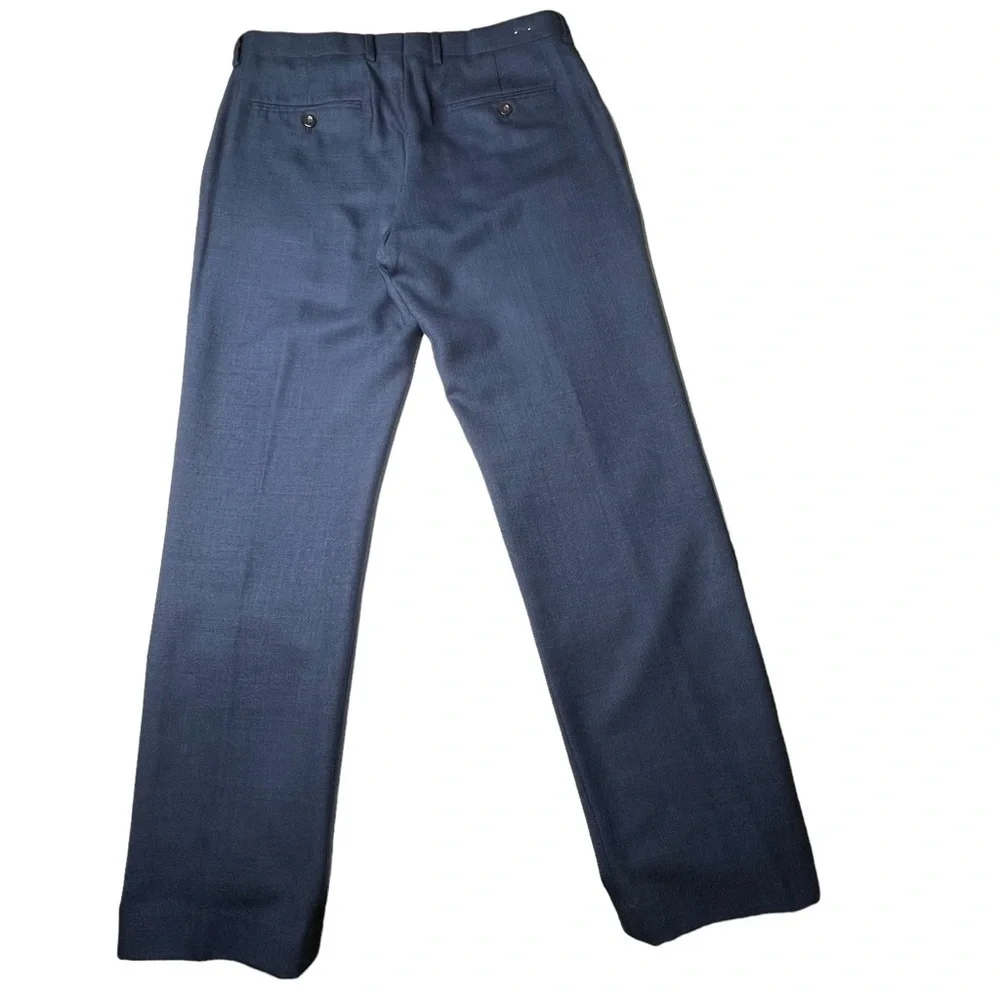 J. CREW BOWERY Classic Fit Navy Blue Wool Men's Dress Pants Trousers 33 …